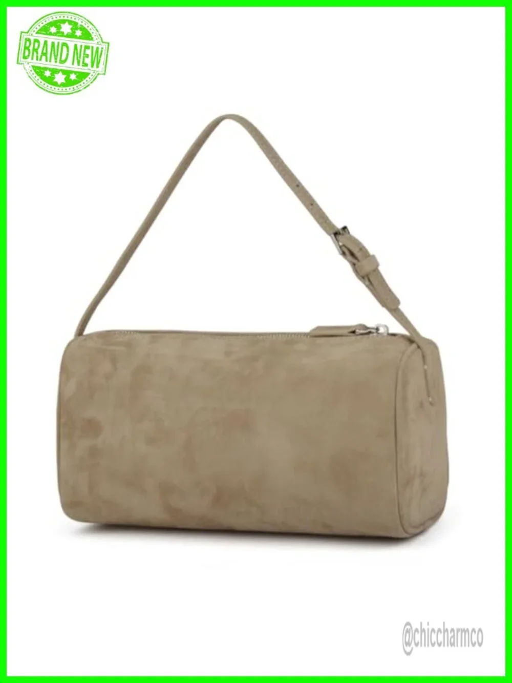 Premium Suede Leather Crossbody Hobo Bag with Adjustable Strap